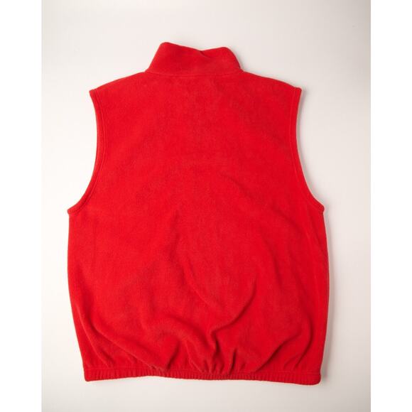 Vintage Salt Lake 2002 Olympics Full Zip Fleece Vest Men's XL Red Mock Neck NWT - Picture 2 of 10